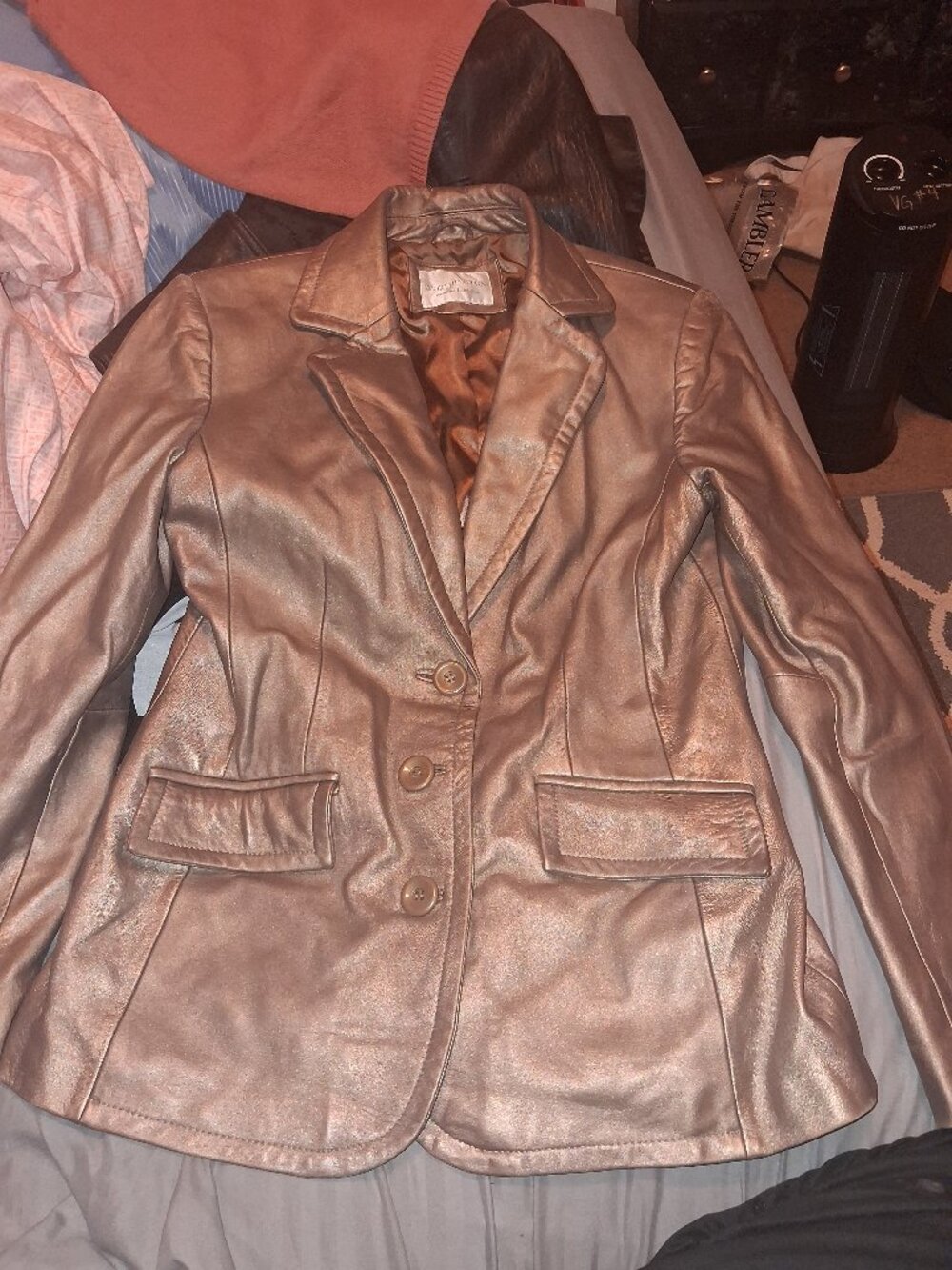 Amazing bronze-gold spring Jacket